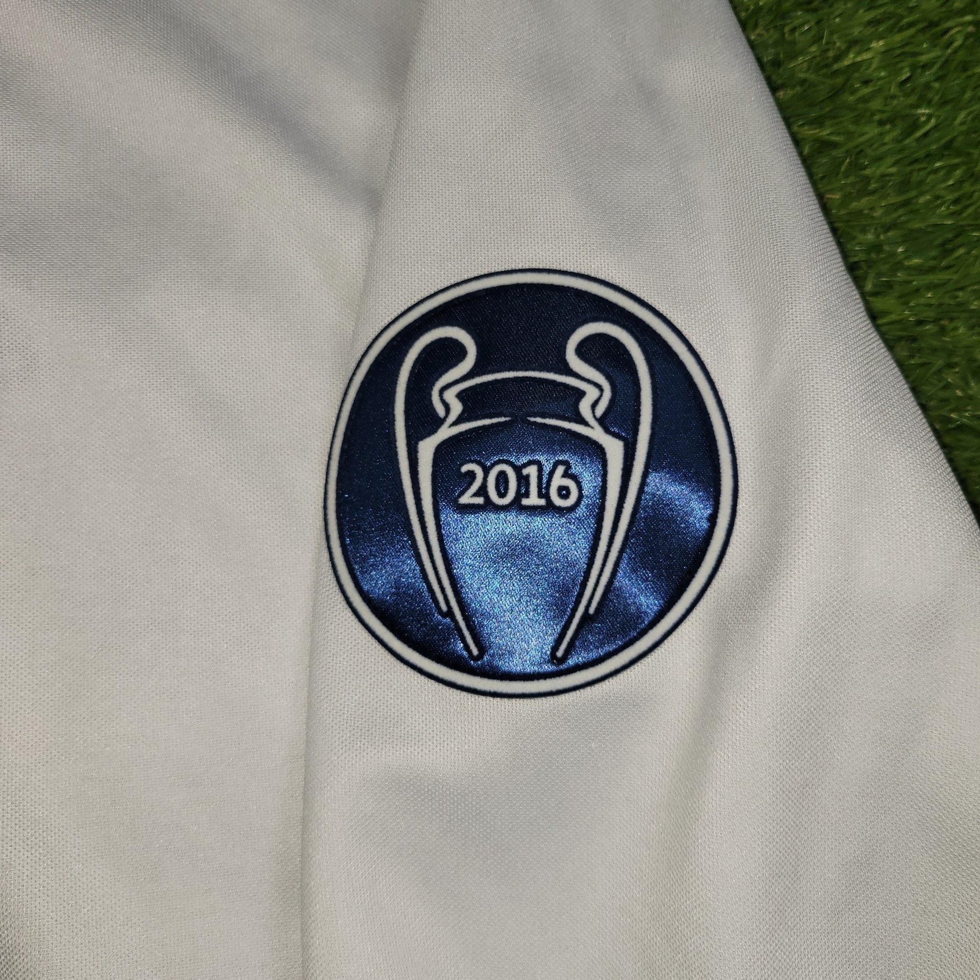 Cristiano Ronaldo Real Madrid 2016 2017 UEFA Home Long Sleeve Soccer Jersey Shirt M SKU AI5184 Adidas
