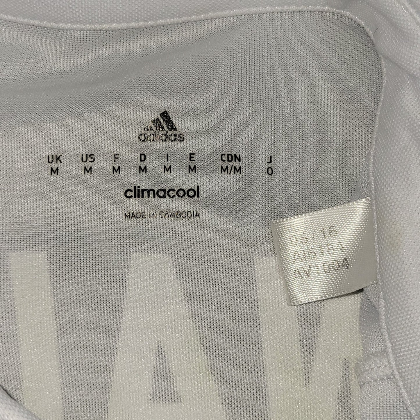 Cristiano Ronaldo Real Madrid 2016 2017 UEFA Home Long Sleeve Soccer Jersey Shirt M SKU AI5184 Adidas