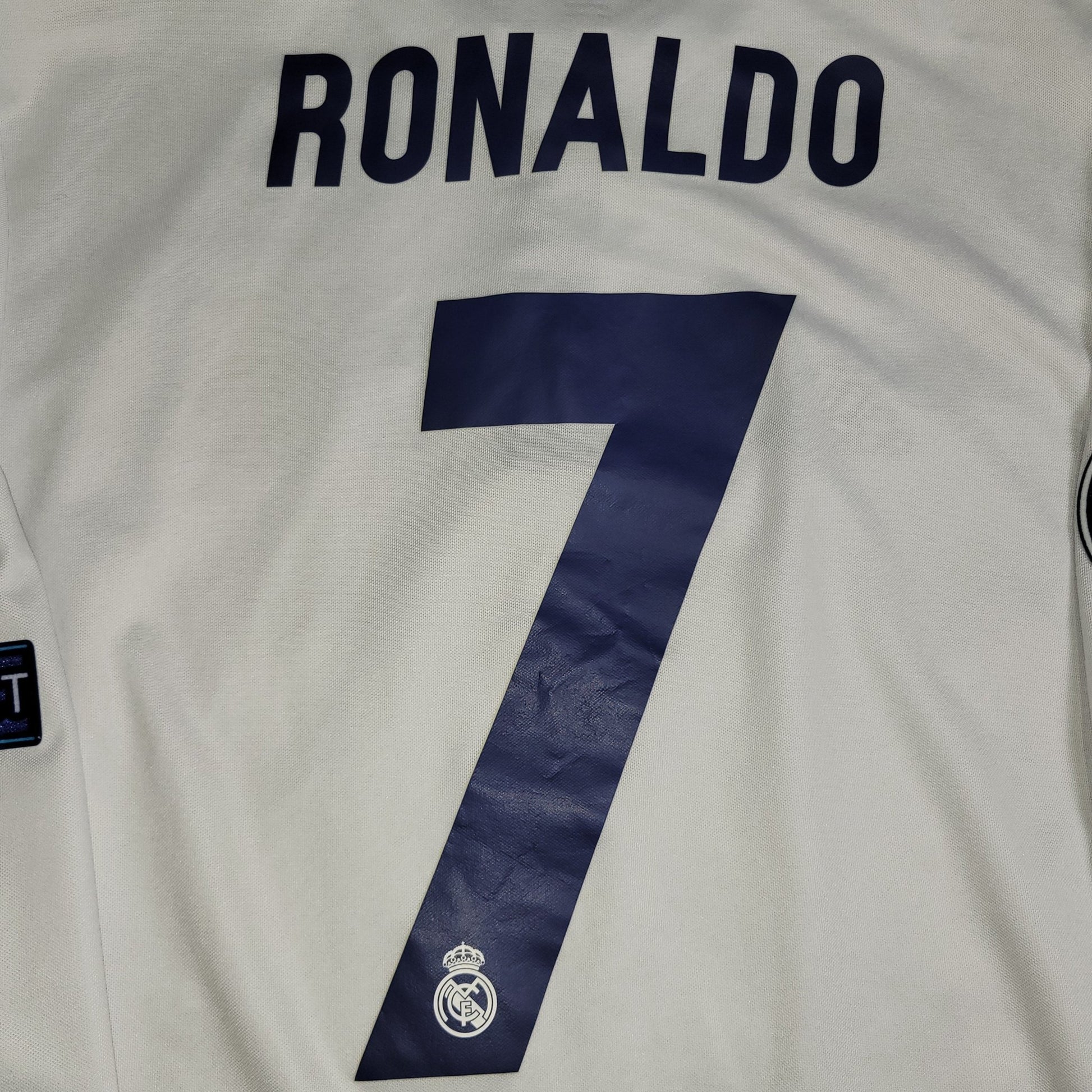 Cristiano Ronaldo Real Madrid 2016 2017 UEFA Home Long Sleeve Soccer Jersey Shirt M SKU AI5184 Adidas