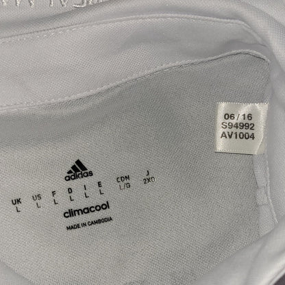 Cristiano Ronaldo Real Madrid 2016 2017 UEFA Home Soccer Jersey Shirt L SKU S94992 Adidas