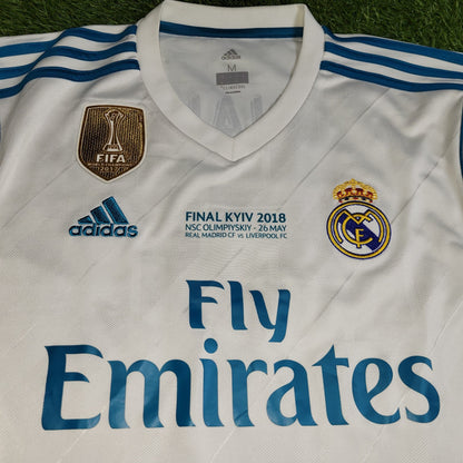 Cristiano Ronaldo Real Madrid 2017 2018 LAST GAME UEFA FINAL Long Sleeve Soccer Jersey Shirt M SKU B31106 Adidas