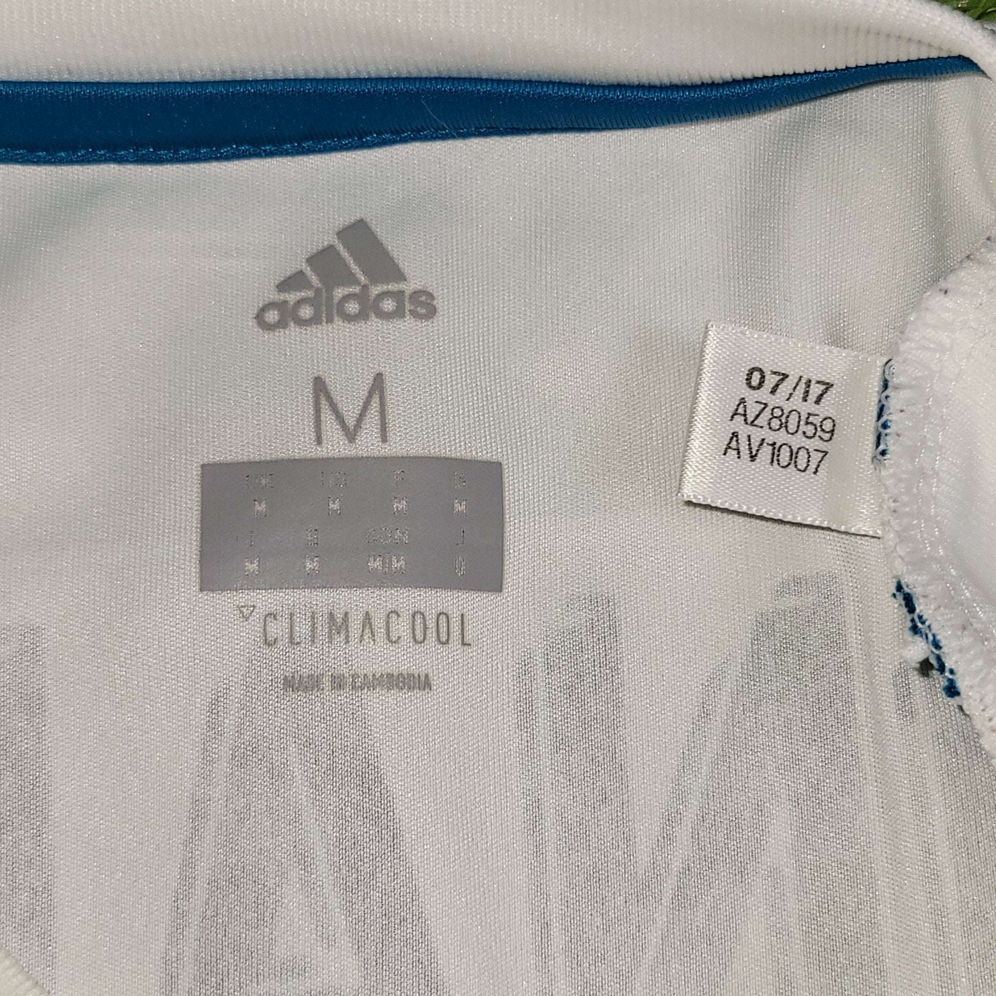 Cristiano Ronaldo Real Madrid 2017 2018 LAST GAME UEFA FINAL Soccer Jersey Shirt M SKU# B31106 Adidas