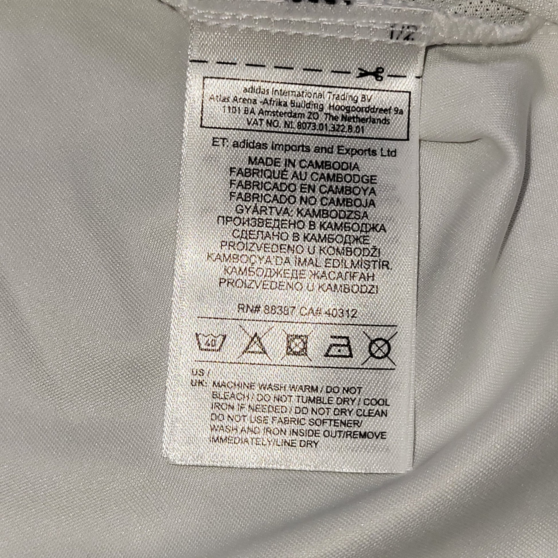 Cristiano Ronaldo Real Madrid 2017 2018 LAST GAME UEFA FINAL Soccer Jersey Shirt M SKU# B31106 Adidas