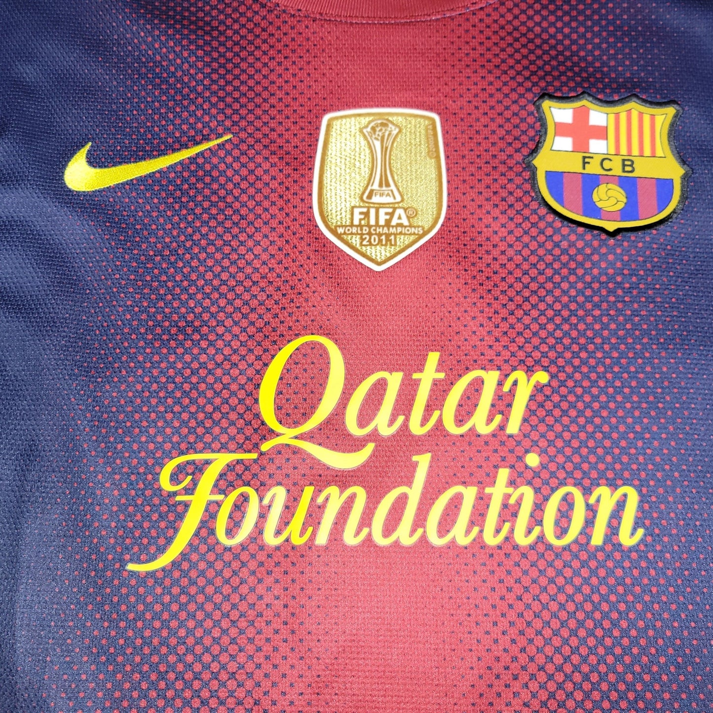 Messi Barcelona 2012 2013 Home Jersey Shirt L SKU# 478323 - 410 Nike