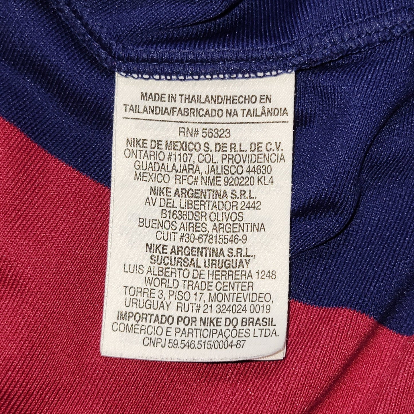 Messi Barcelona 2014 2015 TREBLE SEASON Soccer Jersey Shirt XL SKU# 610594 - 422 Nike