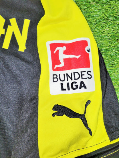 Mkhitaryan Borussia Dortmund 2013 2014 Away Soccer Jersey Shirt M SKU# 743558 Puma