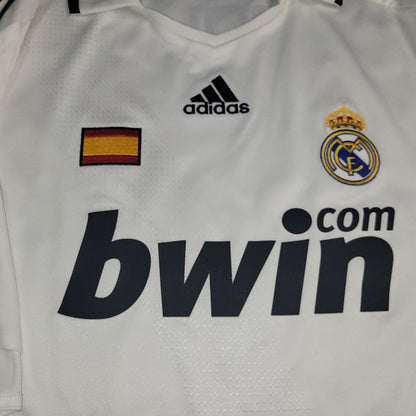 Raul Real Madrid 2008 2009 UEFA Home Soccer Jersey Shirt XL SKU 051101 Adidas