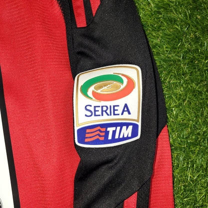 Ronaldinho AC Milan 2010 2011 Home Long Sleeve Soccer Jersey Shirt XL SKU P96287 Adidas