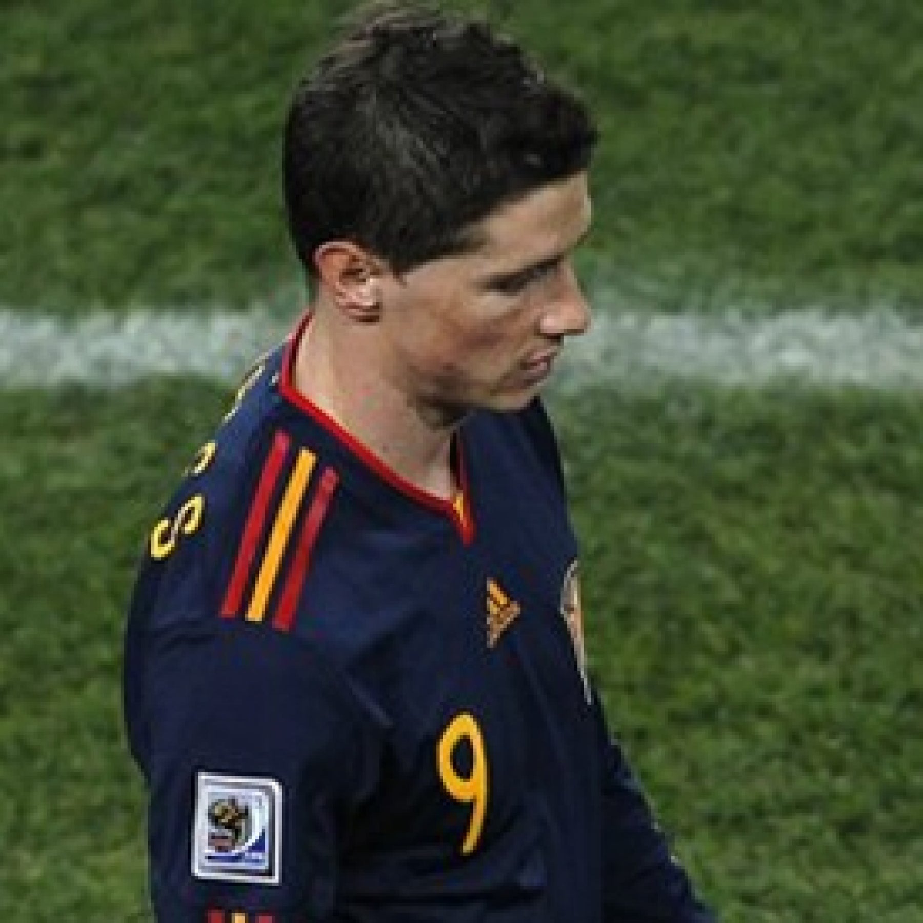 Torres Spain 2010 WORLD CUP Final Away Soccer Jersey Shirt M SKU P47896 Adidas