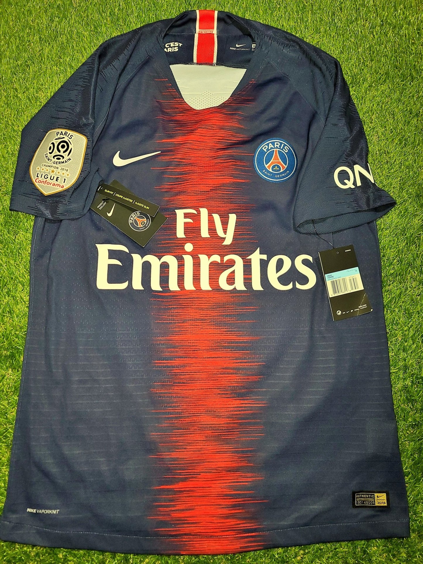 Alves PSG Paris Saint Germain PLAYER ISSUE Vaporknit 2018 2019 Jersey Shirt Maillot BNWT M SKU# 894419-411 foreversoccerjerseys