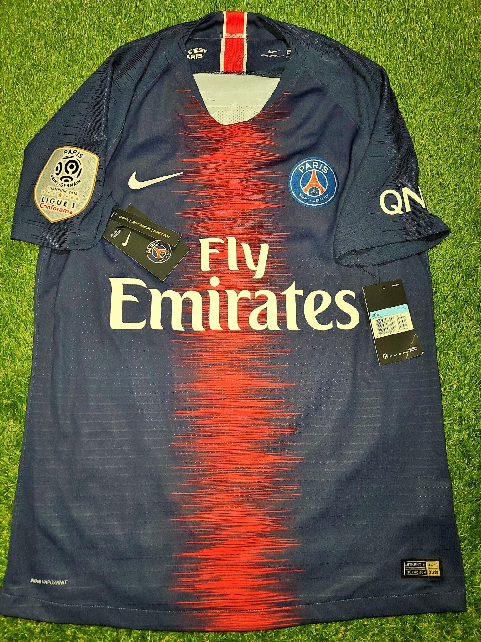 Alves PSG Paris Saint Germain PLAYER ISSUE Vaporknit 2018 2019 Jersey Shirt Maillot BNWT M SKU# 894419-411 foreversoccerjerseys