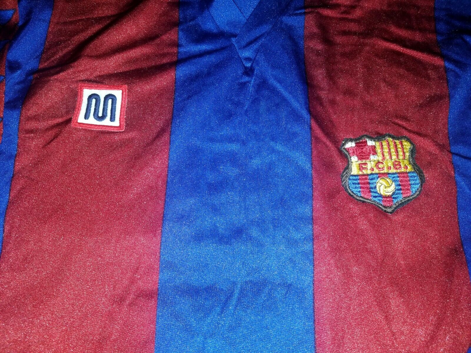 Barcelona Meyba 1984 - 1989 Jersey Shirt Camiseta Maglia M - foreversoccerjerseys