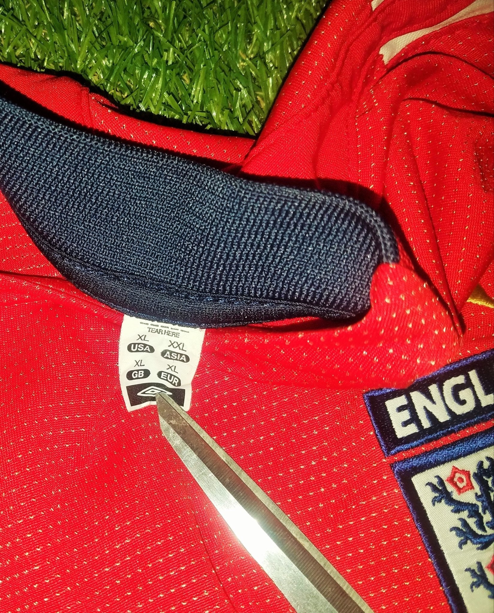 Beckham England 2004 EURO CUP Umbro Jersey Shirt XL foreversoccerjerseys