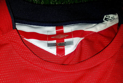 Beckham England 2004 EURO CUP Umbro Jersey Shirt XL foreversoccerjerseys