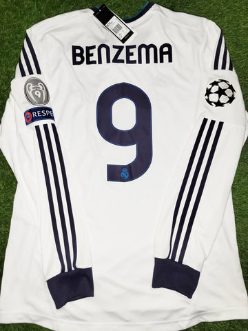 Benzema Real Madrid 2012 2013 UEFA Home Jersey Camiseta Shirt BNWT L SKU# W41762 Adidas