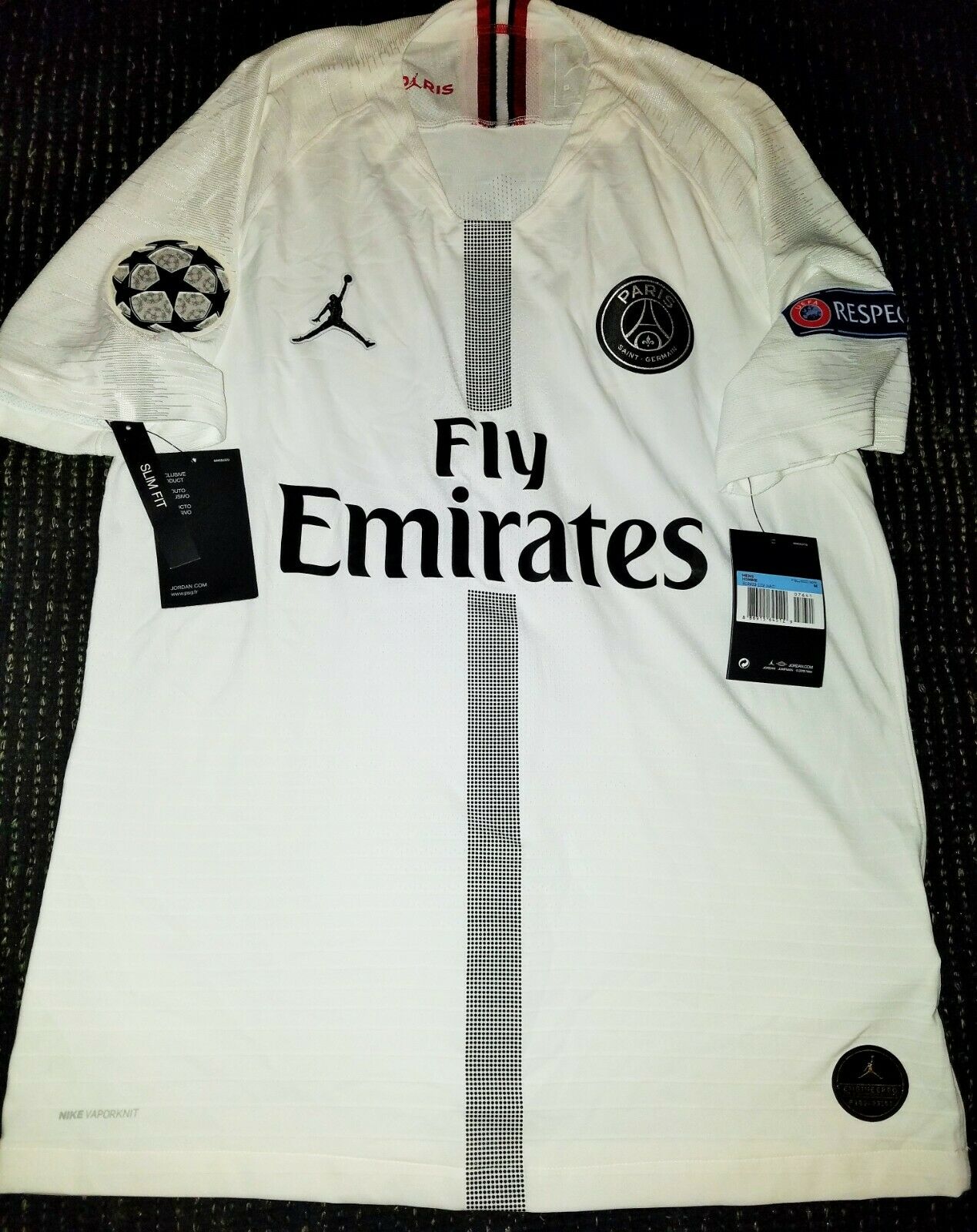 Cavani Psg Paris Saint Germain JORDAN VAPORKNIT PLAYER ISSUE 2018 2019 Jersey M BNWT! - foreversoccerjerseys