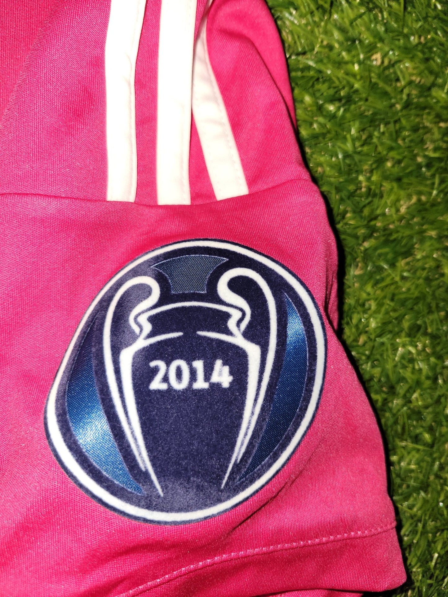 Cristiano Ronaldo Real Madrid 2014 2015 UEFA Away Pink Jersey Shirt BNWT L SKU# M37315 Adidas