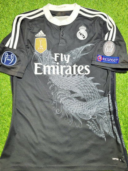 Cristiano Ronaldo Real Madrid 2014 2015 Yamamoto Dragon Y-3 UEFA Third Soccer Jersey Shirt L SKU# F49264 Adidas