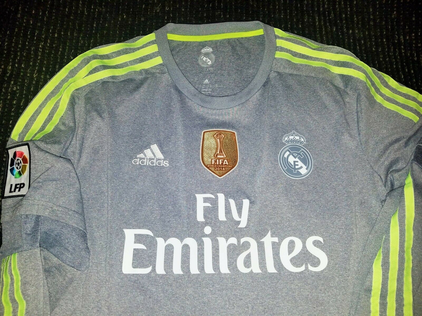 Cristiano Ronaldo Real Madrid 2015 2016 Gray Long Sleeve Jersey Camiseta Shirt XL - foreversoccerjerseys