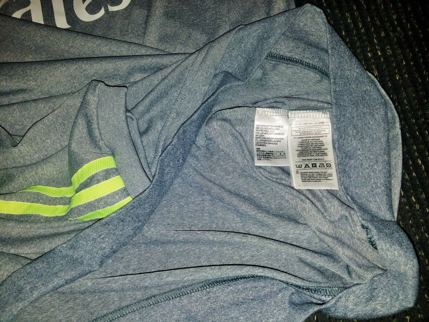 Cristiano Ronaldo Real Madrid 2015 2016 Gray Long Sleeve Jersey Camiseta Shirt XL - foreversoccerjerseys