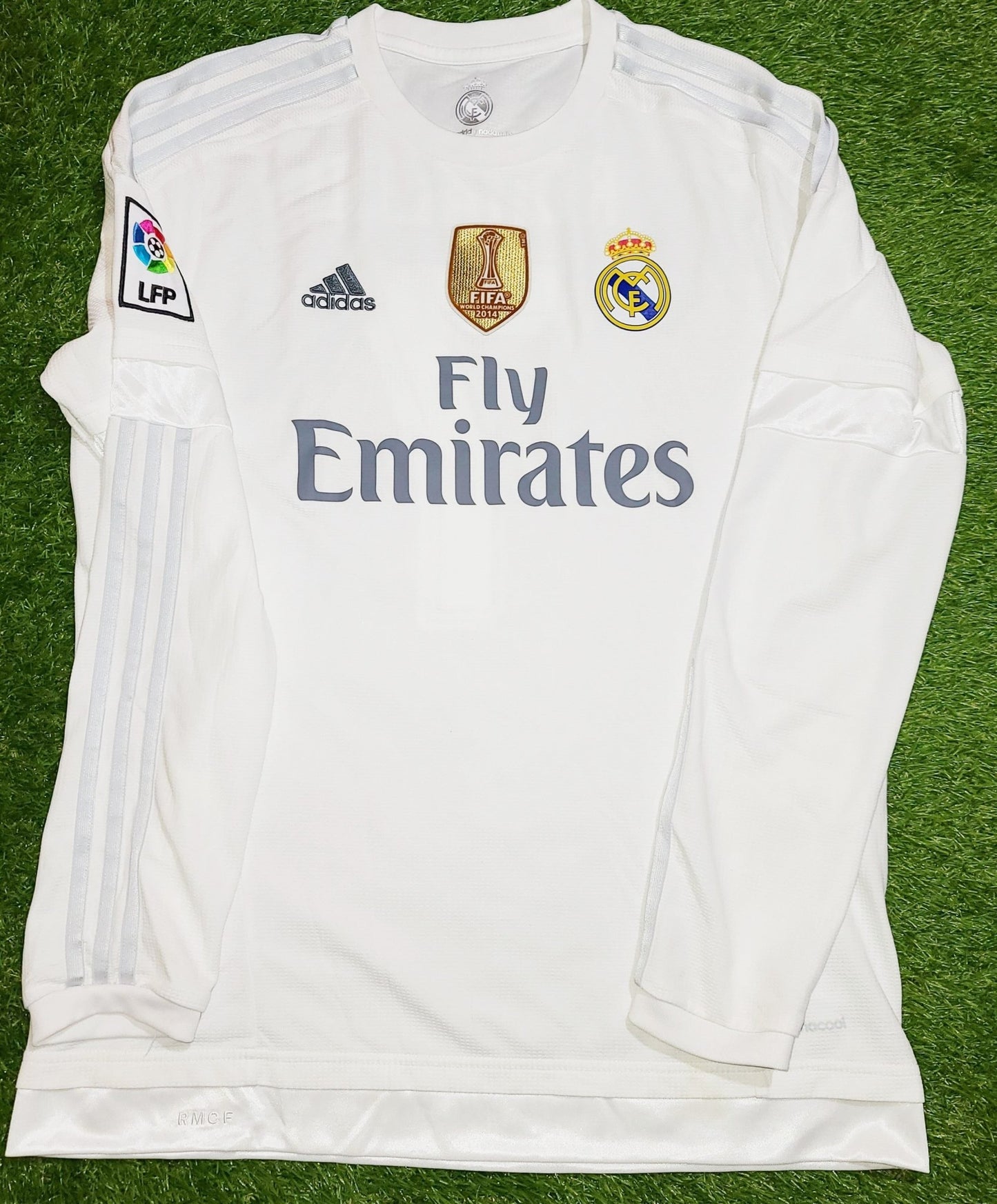 Cristiano Ronaldo Real Madrid 2015 2016 Long Sleeve Jersey Camiseta Shirt Maglia L SKU# S12653 foreversoccerjerseys