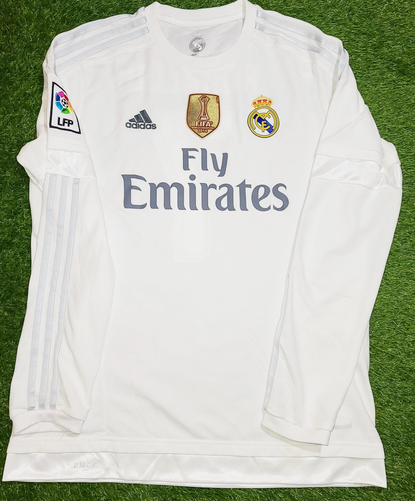 Cristiano Ronaldo Real Madrid 2015 2016 Long Sleeve Jersey Camiseta Shirt Maglia L SKU# S12653 foreversoccerjerseys