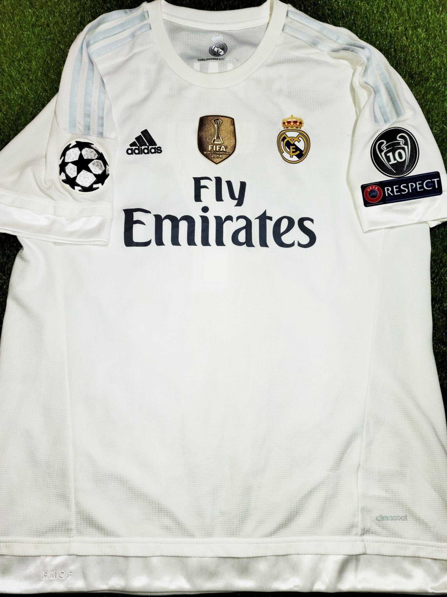Cristiano Ronaldo Real Madrid 2015 2016 UEFA Home Jersey Camiseta Shirt Maglia XL SKU# AK2496 foreversoccerjerseys