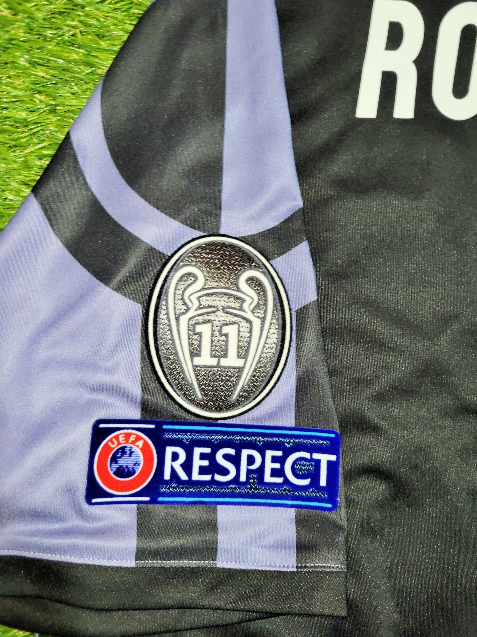 Cristiano Ronaldo Real Madrid 2016 2017 UEFA Third Soccer Jersey Shirt L SKU# AI5139 Adidas