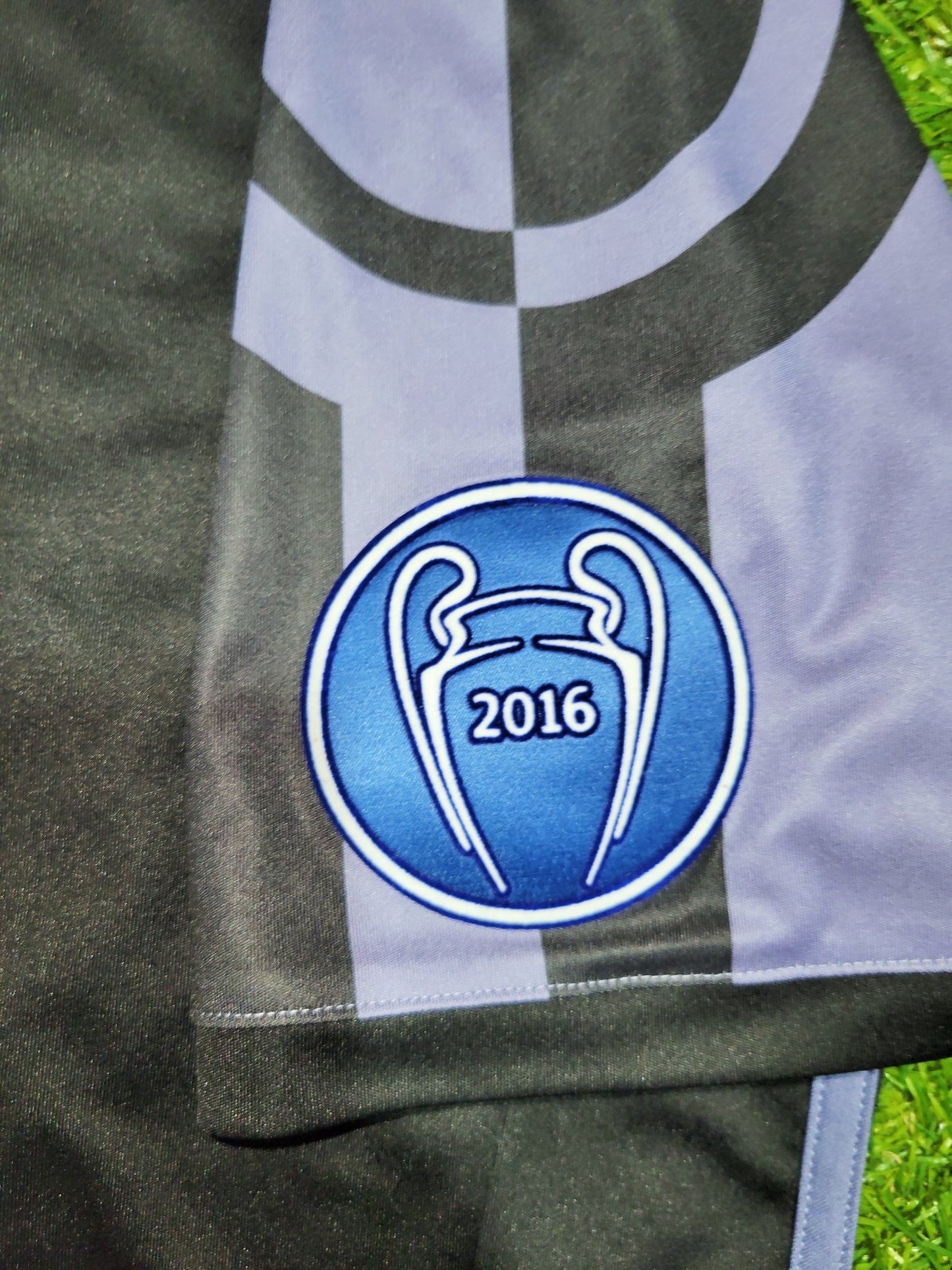 Cristiano Ronaldo Real Madrid 2016 2017 UEFA Third Soccer Jersey Shirt L SKU# AI5139 Adidas