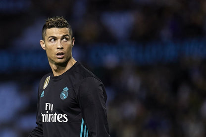 Cristiano Ronaldo Real Madrid 2017 2018 Black Jersey Shirt Maglia L SKU# BR3543 foreversoccerjerseys