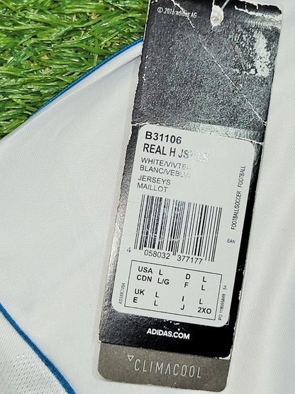 Cristiano Ronaldo Real Madrid 2017 2018 LAST GAME UEFA FINAL Long Sleeve Soccer Jersey Shirt BNWT L SKU# B31106 Adidas