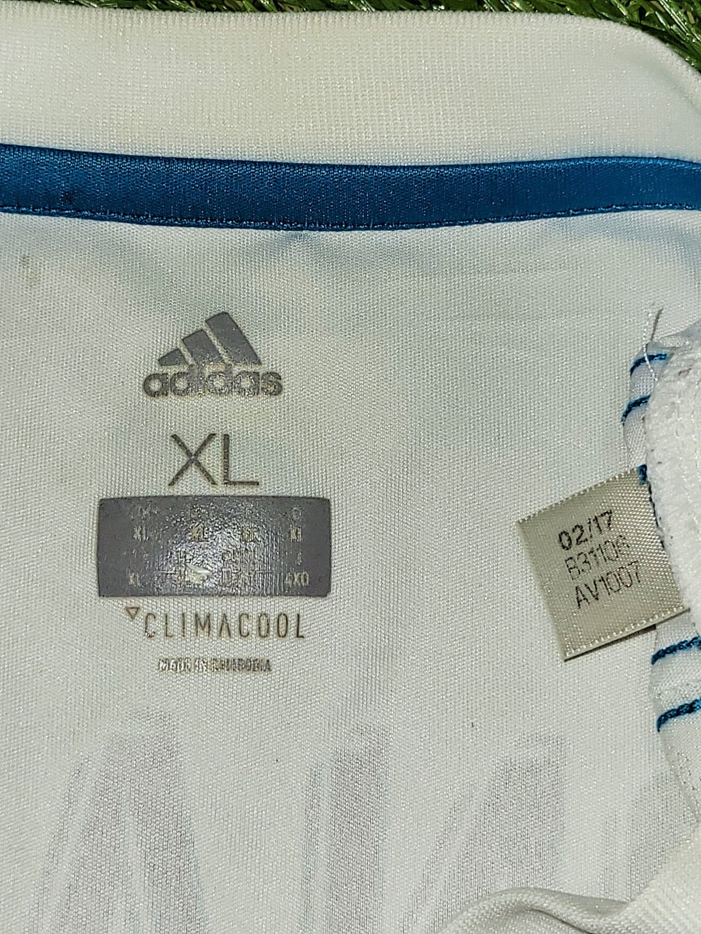 Cristiano Ronaldo Real Madrid 2017 2018 LAST GAME UEFA FINAL Long Sleeve Soccer Jersey Shirt XL SKU# B31106 Adidas