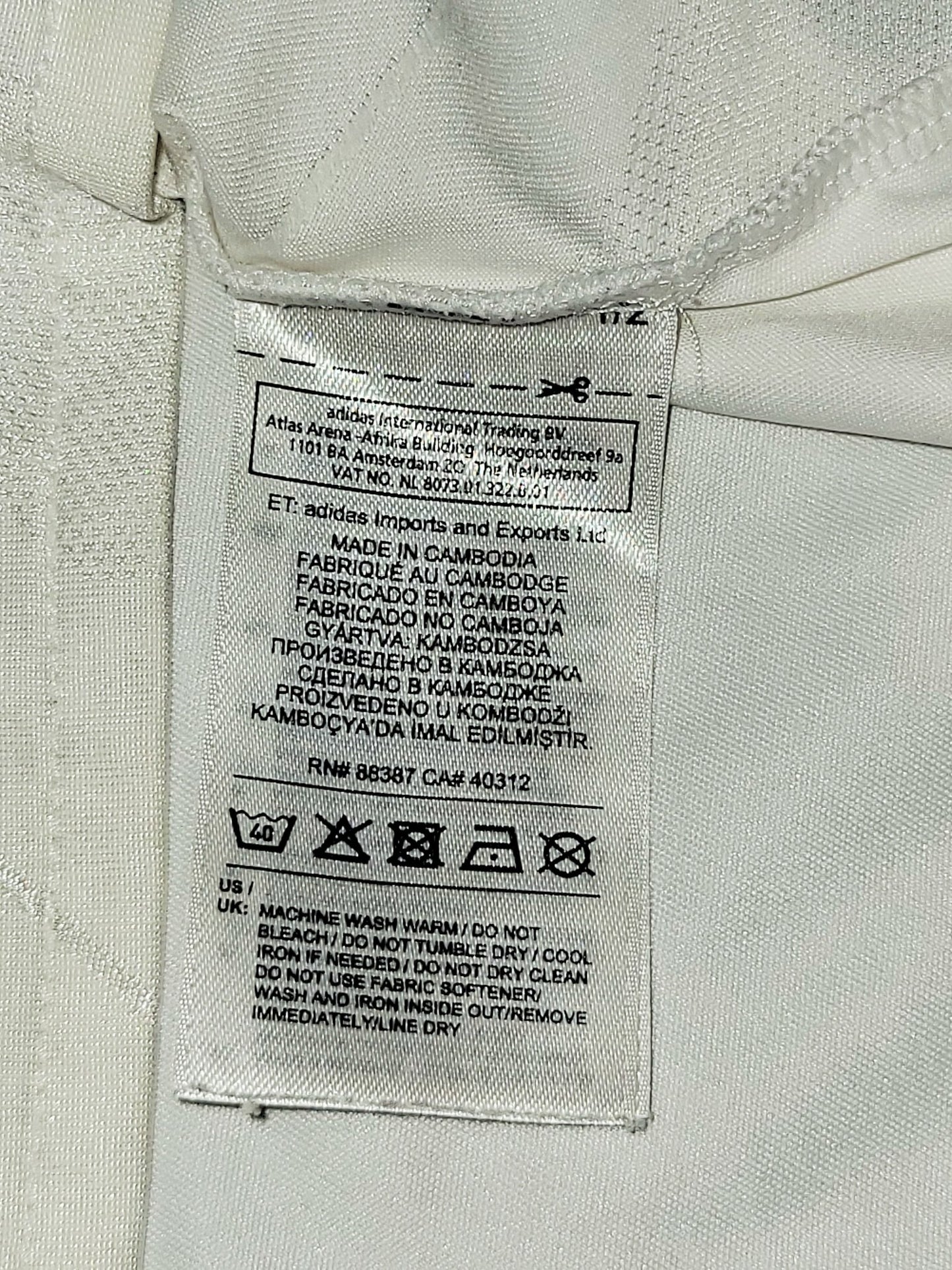 Cristiano Ronaldo Real Madrid 2017 2018 LAST GAME UEFA FINAL Long Sleeve Soccer Jersey Shirt XL SKU# B31106 Adidas