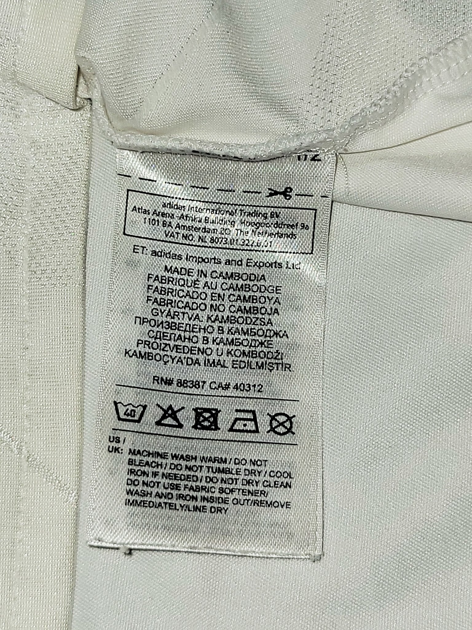 Cristiano Ronaldo Real Madrid 2017 2018 LAST GAME UEFA FINAL Long Sleeve Soccer Jersey Shirt XL SKU# B31106 Adidas