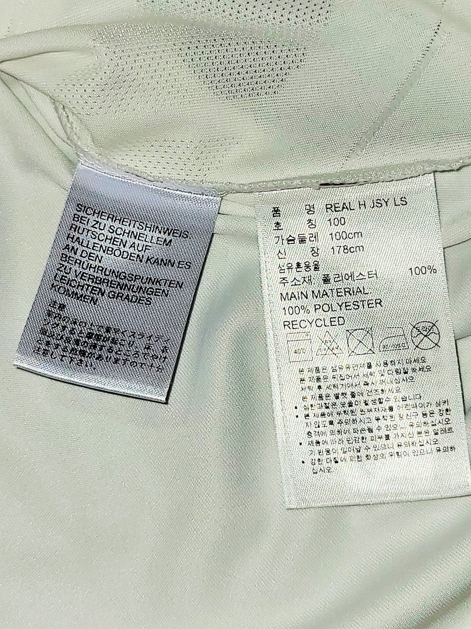 Cristiano Ronaldo Real Madrid 2017 2018 Long Sleeve Soccer Jersey Shirt L SKU# B31106 Adidas