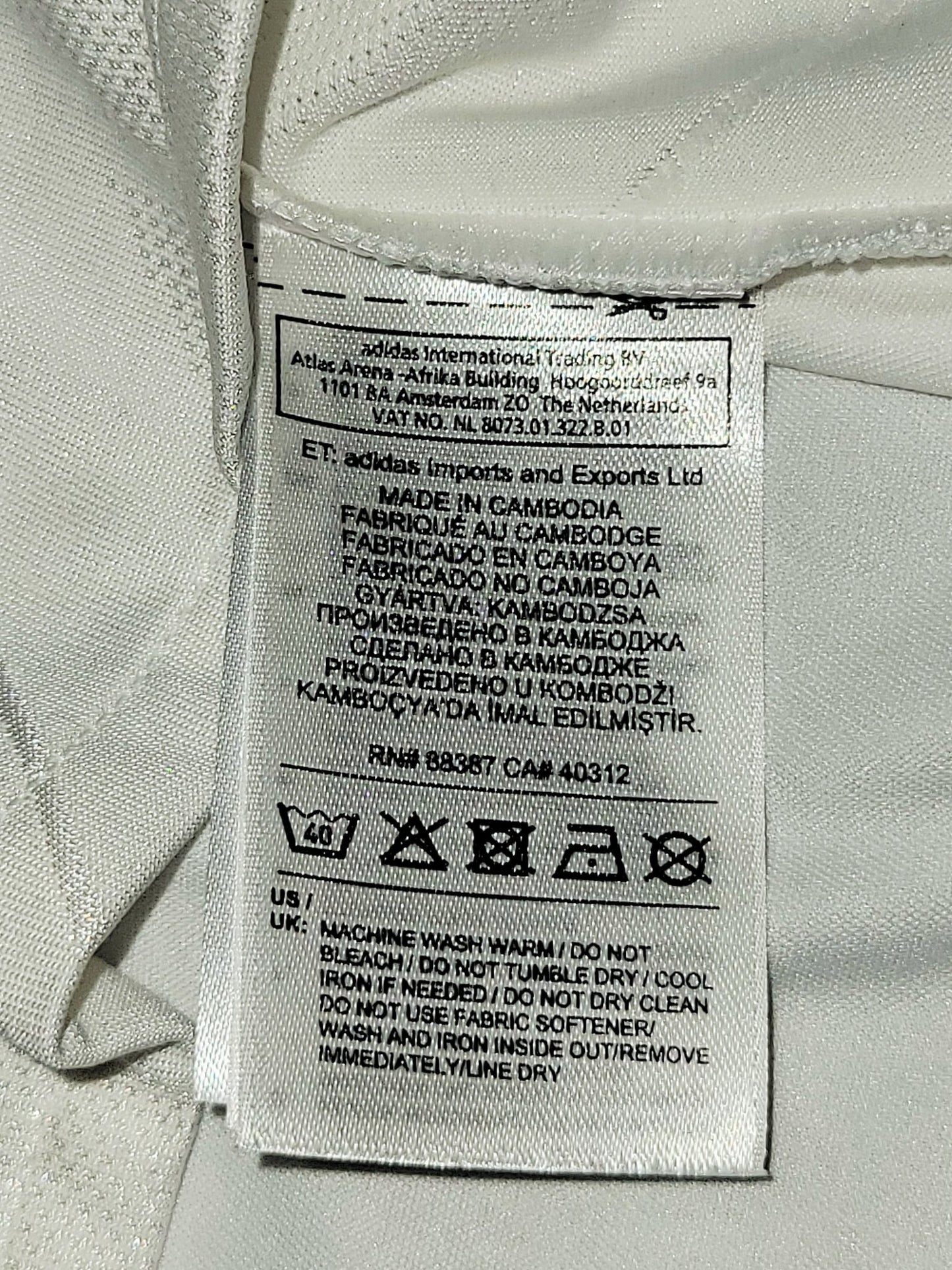 Cristiano Ronaldo Real Madrid 2017 2018 Soccer Jersey Shirt XL SKU# B31109 Adidas