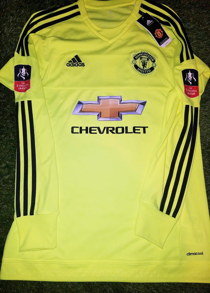 De Gea Manchester United 2015 2016 Jersey Shirt M BNWT SKU# AC1465 foreversoccerjerseys