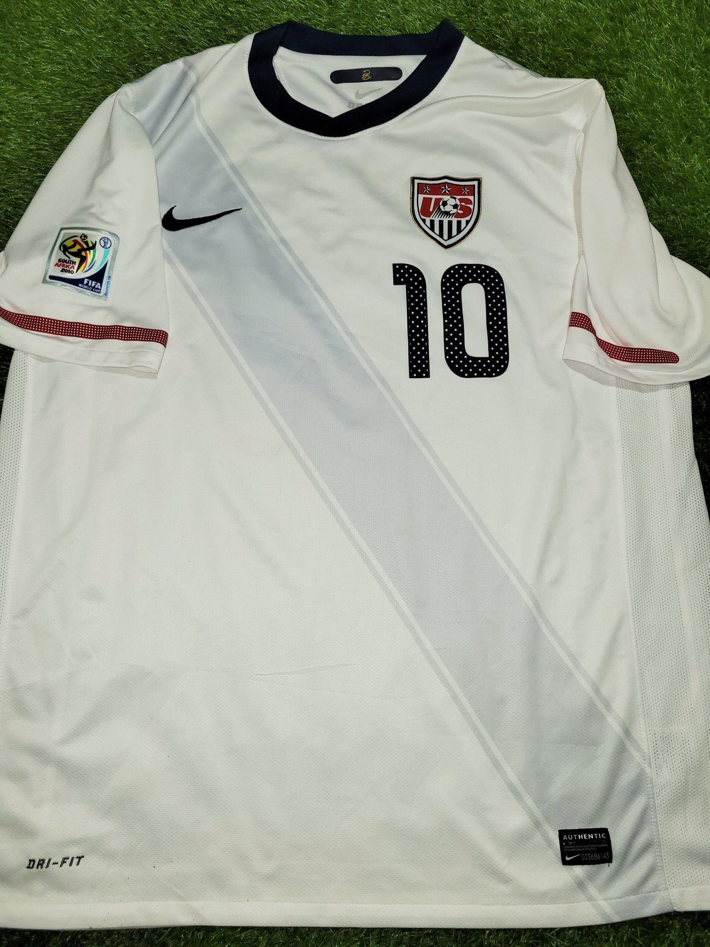 Donovan United States USA Nike 2010 WORLD CUP Home Soccer Jersey Shirt XL SKU# 369253-105 Nike