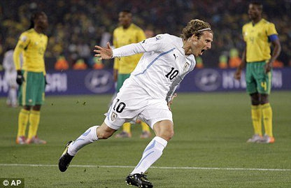 Forlan Uruguay Puma 2010 WORLD CUP Away Soccer Jersey M Puma