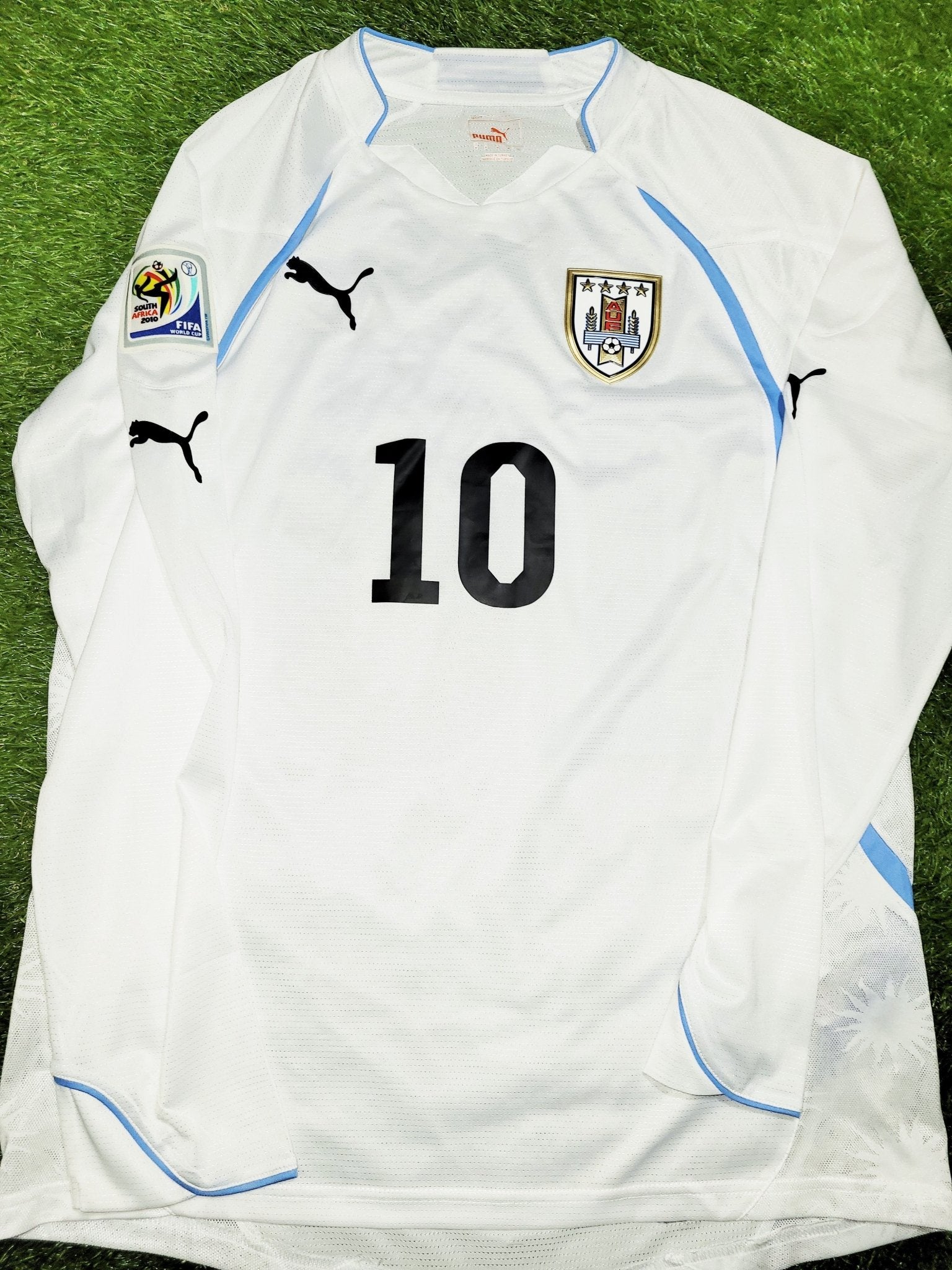 Forlan Uruguay Puma 2010 WORLD CUP Away Soccer Jersey M Puma
