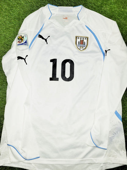 Forlan Uruguay Puma 2010 WORLD CUP Away Soccer Jersey M Puma