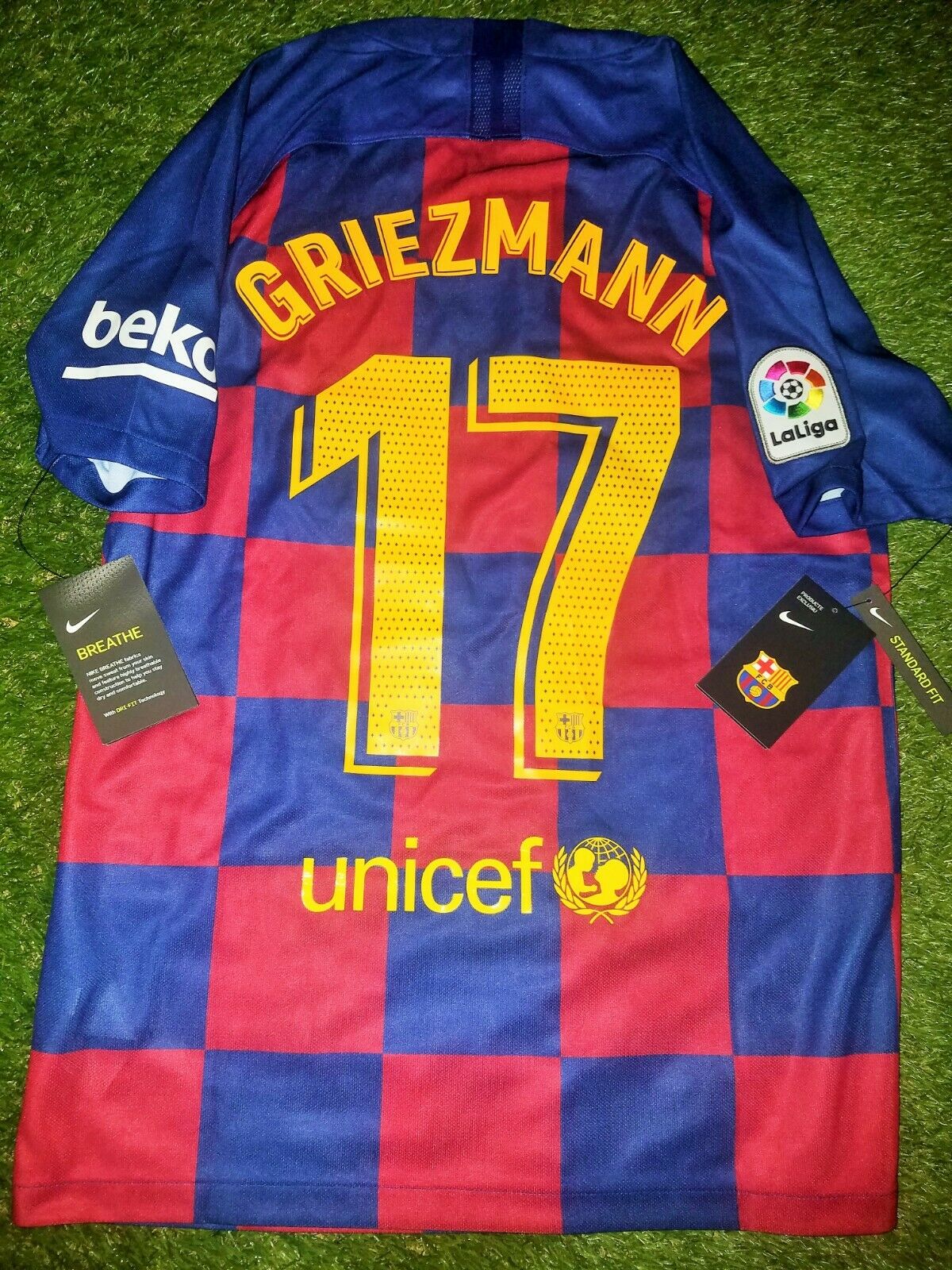 Griezmann Barcelona 2019 2020 Jersey Shirt Maillot BNWT M - foreversoccerjerseys