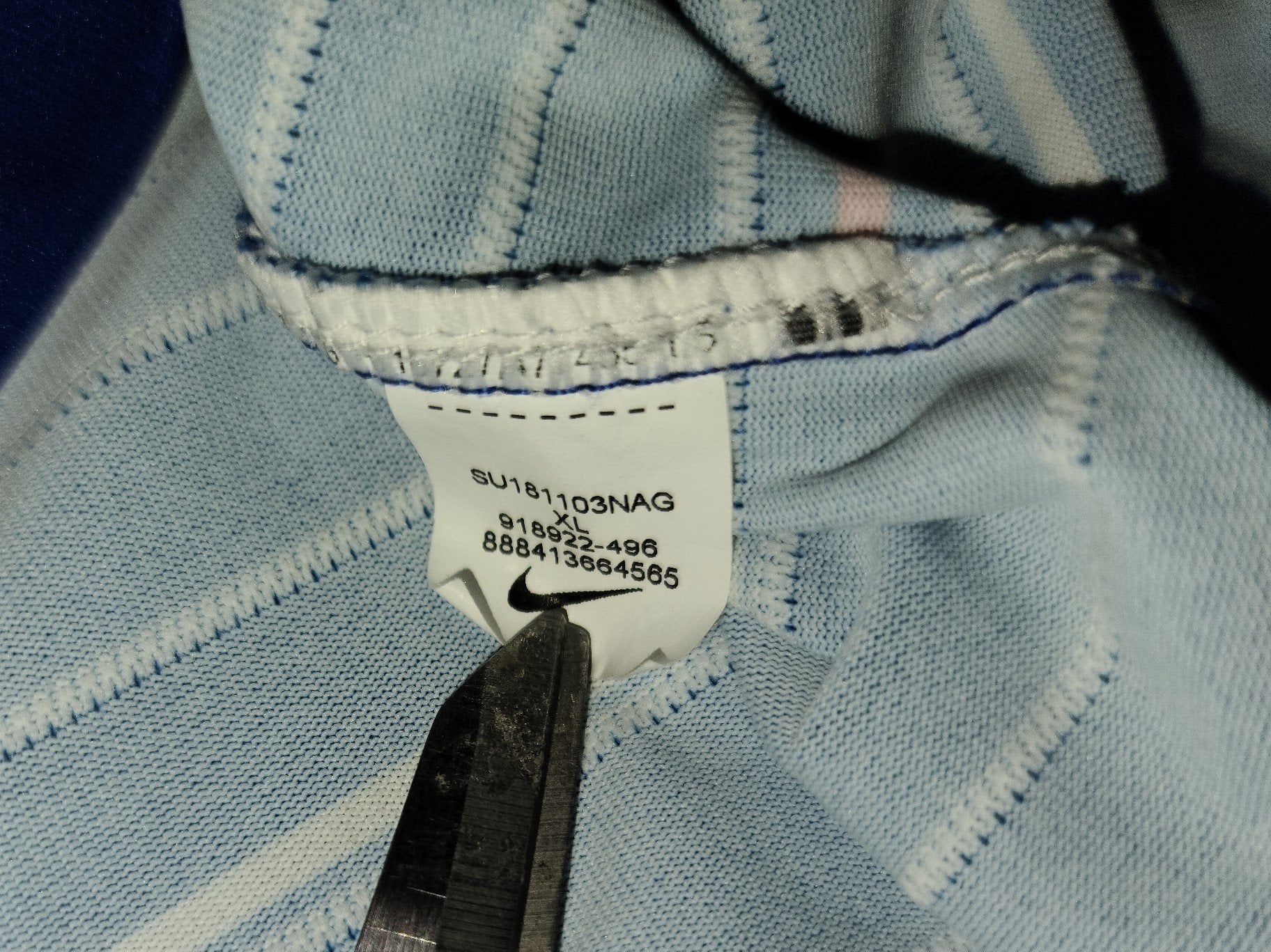 Hazard Chelsea 2018 - 2019 Home UEFA AEROSWIFT PLAYER ISSUE Jersey Shirt Camiseta XL SKU# 918922- 496 foreversoccerjerseys