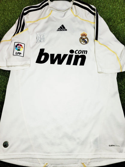 Kaka Real Madrid 2009 2010 DEBUT SEASON Jersey Shirt Camiseta L SKU# E84352 AV1001 foreversoccerjerseys