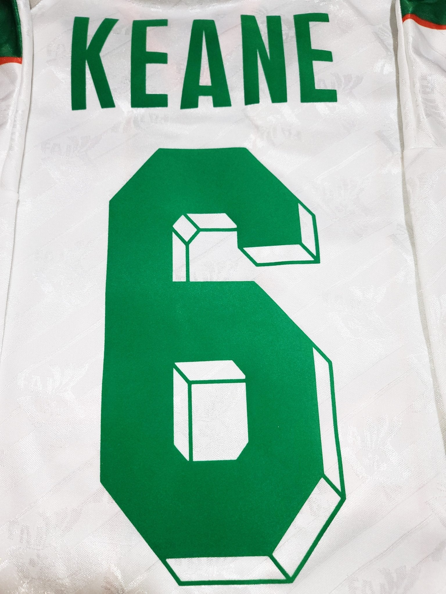 Keane Ireland Umbro 1994 WORLD CUP Away White Umbro Jersey Shirt Trikot L foreversoccerjerseys