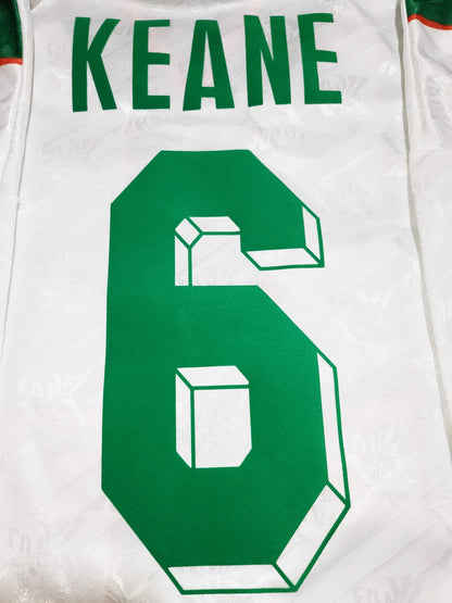 Keane Ireland Umbro 1994 WORLD CUP Away White Umbro Jersey Shirt Trikot L foreversoccerjerseys
