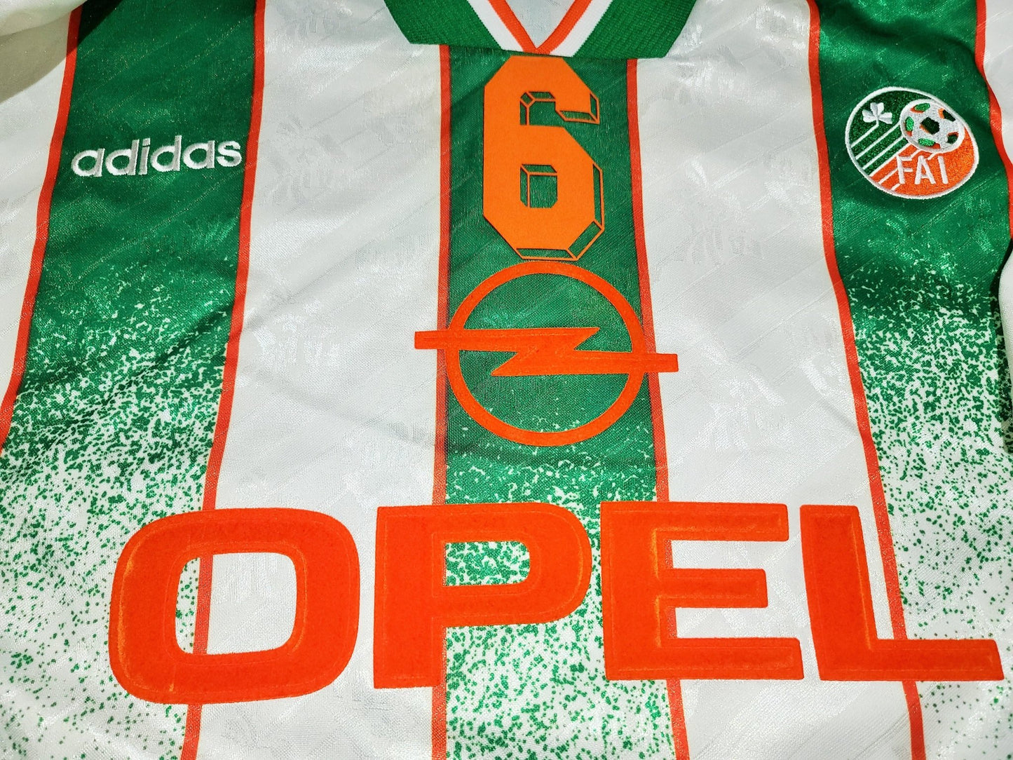 Keane Ireland Umbro 1994 WORLD CUP Away White Umbro Jersey Shirt Trikot L foreversoccerjerseys