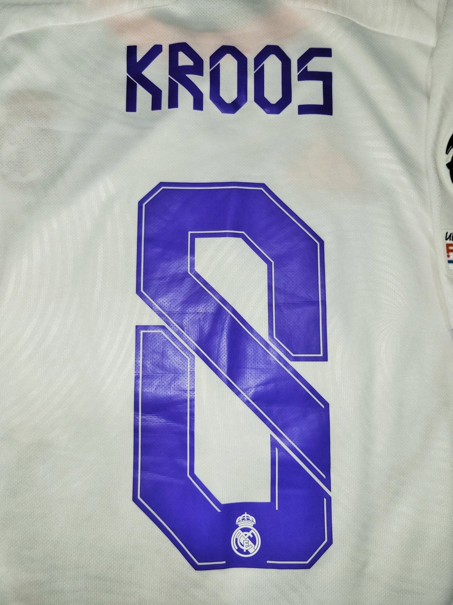 Kroos Real Madrid 2021 2022 UEFA FINAL Home Soccer Jersey Shirt XL SKU# GQ1359 Adidas