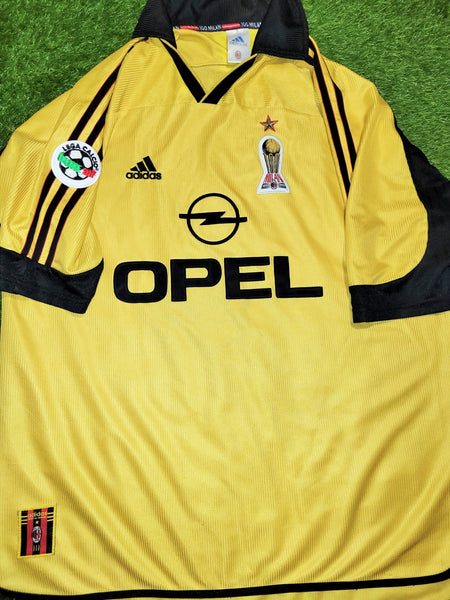Maldini AC Milan Adidas 1999 2000 Fourth Gold CENTENARY Jersey Shirt Maglia XL Adidas