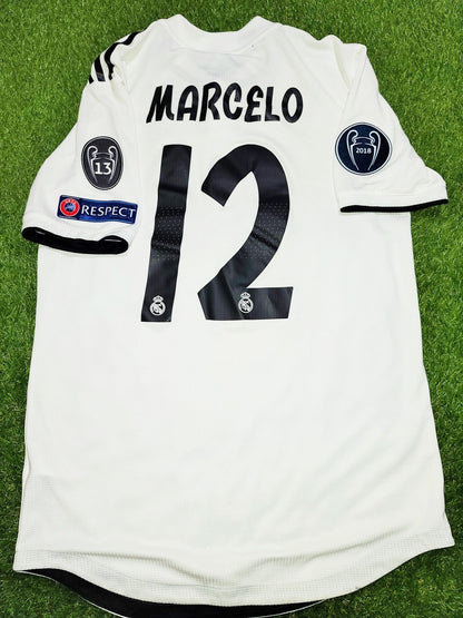 Marcelo Real Madrid 2018 2019 Home UEFA Jersey Shirt Maglia M SKU# CG0561 foreversoccerjerseys